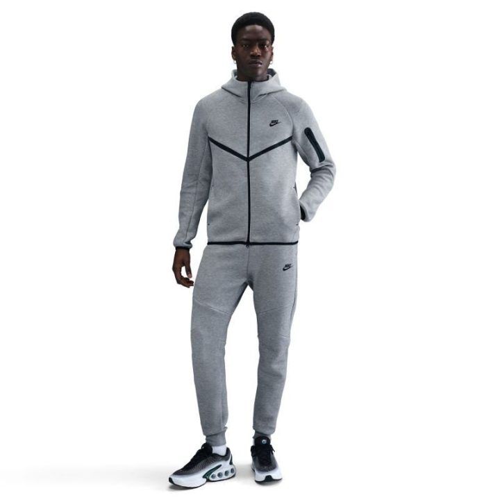 Vyriškos laisvo kirpimo sportinės kelnės Nike Techfit, pilkos