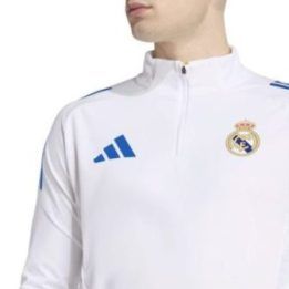 Vyriškas futbolo treniruočių džemperis adidas Real Madrid, baltas