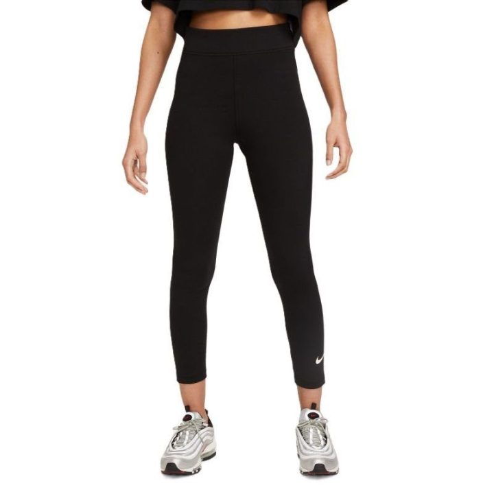 Moteriškos prigludusio kirpimo tamprės Nike Sportswear Classic, juodos