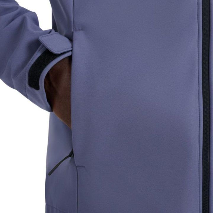 Vyriška softshell striukė su gobtuvu 4F M362, džinso mėlyna