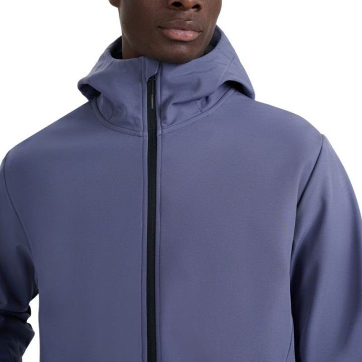 Vyriška softshell striukė su gobtuvu 4F M362, džinso mėlyna