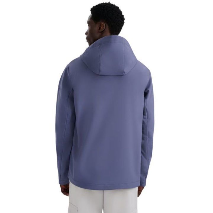 Vyriška softshell striukė su gobtuvu 4F M362, džinso mėlyna
