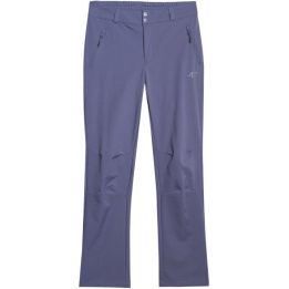 Moteriškos žygio kelnės iš softshell audinio 4F, džinso spalvos