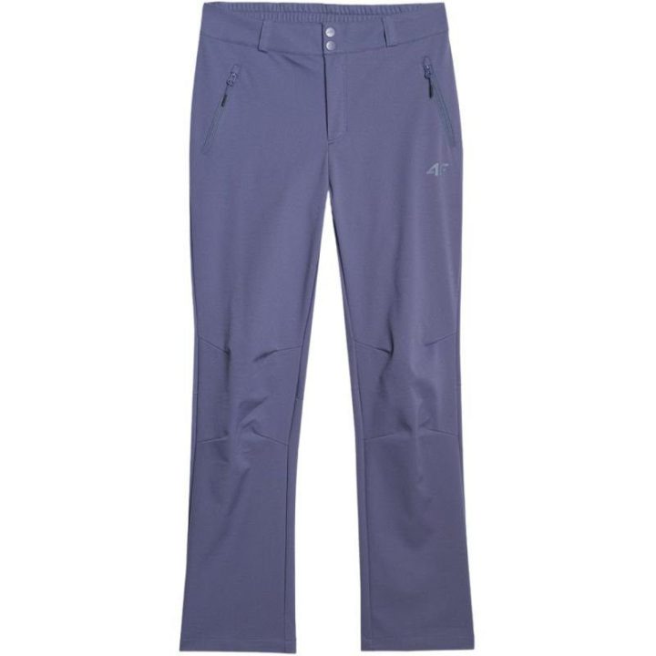 Moteriškos žygio kelnės iš softshell audinio 4F, džinso spalvos
