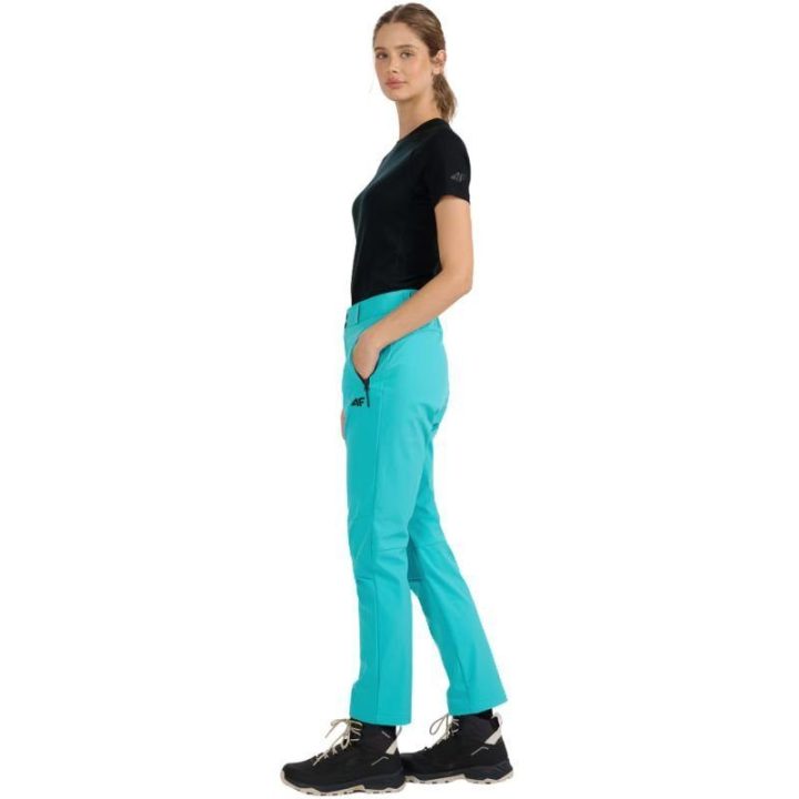 Moteriškos softshell kelnės 4F FNK F0988, turkio žydros