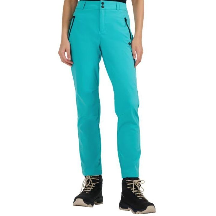 Moteriškos softshell kelnės 4F FNK F0988, turkio žydros
