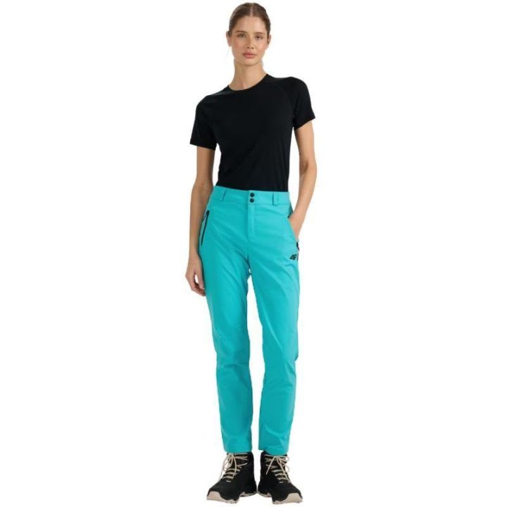 Moteriškos softshell kelnės 4F FNK F0988, turkio žydros