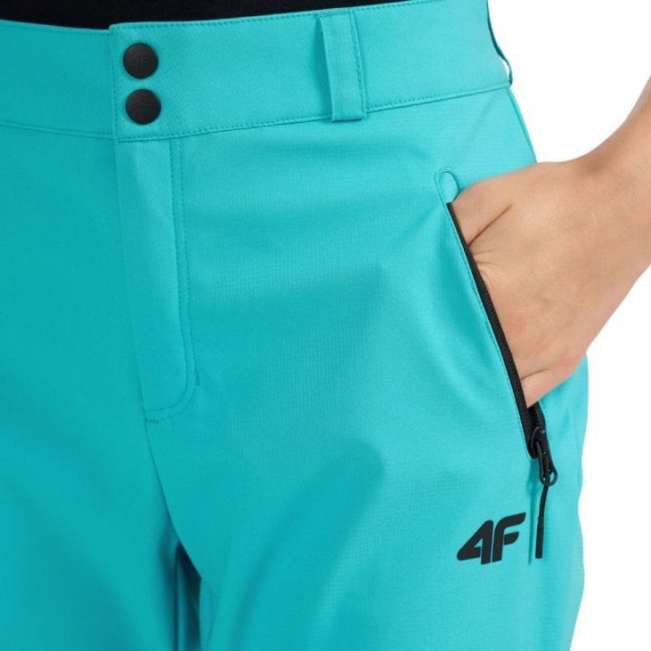 Moteriškos softshell kelnės 4F FNK F0988, turkio žydros