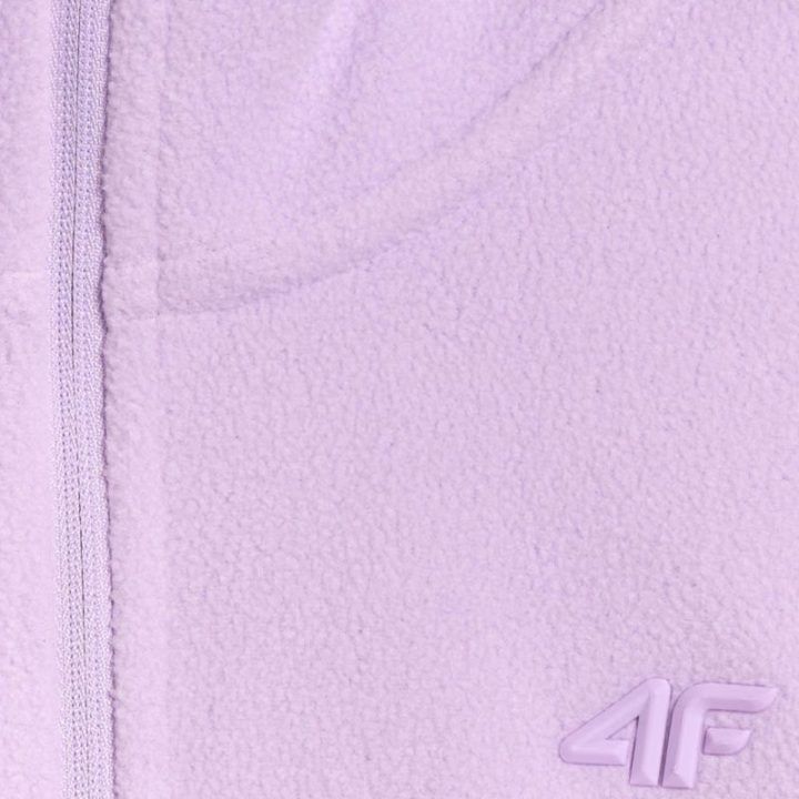 Moteriškas džemperis su stačia apykakle 4F, šviesiai violetinis