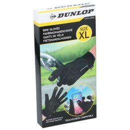 Dviračio pirštinės su jutikline funkcija Dunlop, juodos