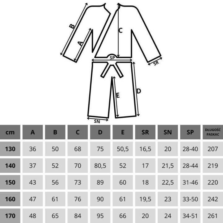 Vaikiškas dziudo kimono komplektas Enero, baltas