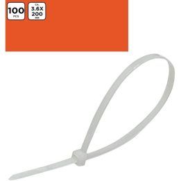 Kabelių sąvaržos Black+Decker, 3,6 × 200 mm, 100 vnt., baltos