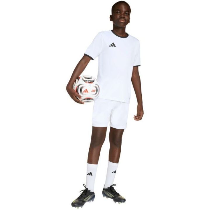 Vaikiški futbolo marškinėliai adidas Entrada 26, balti ir juodi