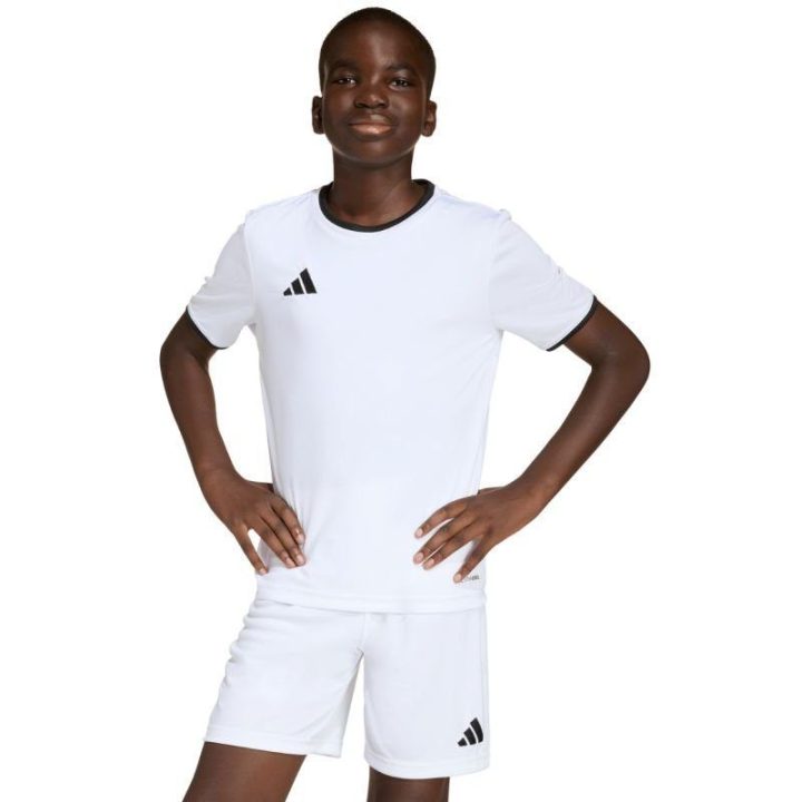 Vaikiški futbolo marškinėliai adidas Entrada 26, balti ir juodi
