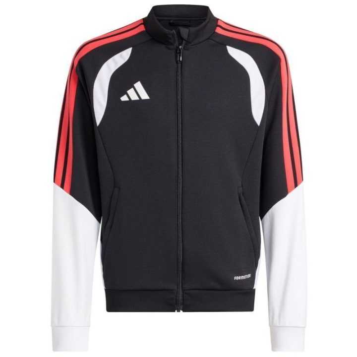 Vaikiškas džemperis adidas Tiro 26, juodos, baltos ir raudonos spalvos