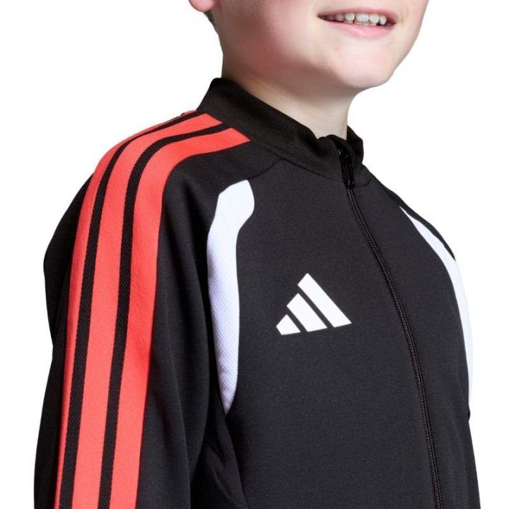 Vaikiškas džemperis adidas Tiro 26, juodos, baltos ir raudonos spalvos