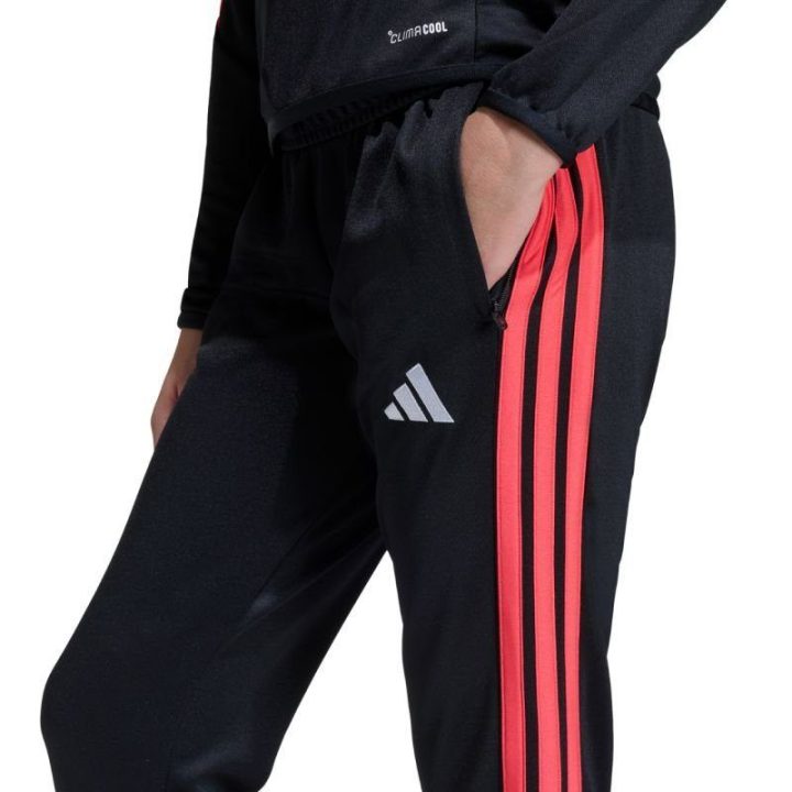 Vaikiškos kelnės adidas Tiro 26 League Slim, juodos ir raudonos
