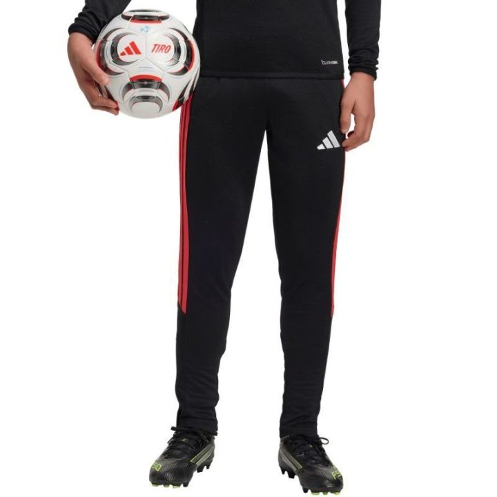 Vaikiškos kelnės adidas Tiro 26 League, juodos ir raudonos