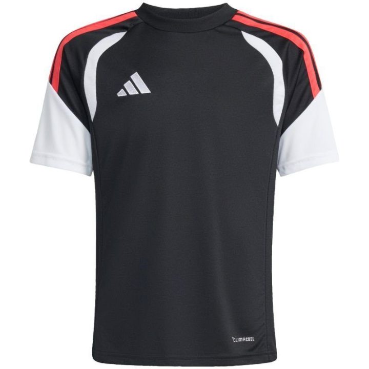 Vaikiški futbolo marškinėliai adidas Tiro 26 League, juodi ir raudoni
