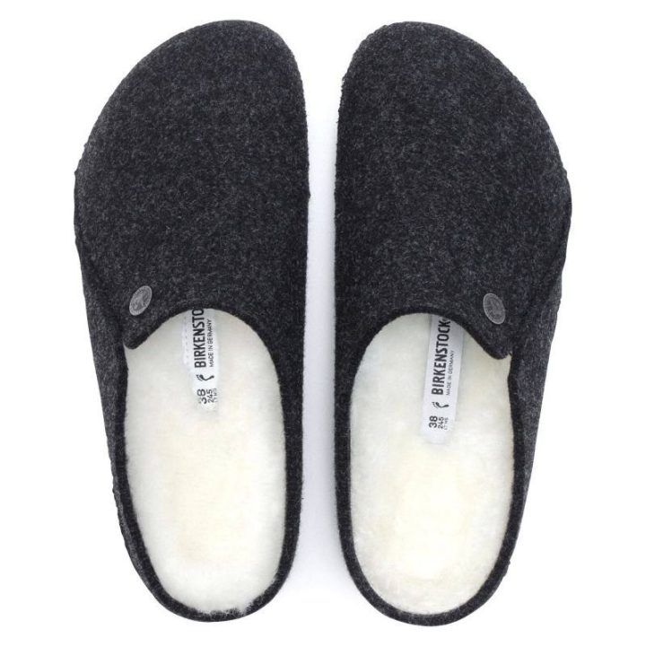 Moteriškos ir vyriškos šlepetės Birkenstock Zermatt, antracito