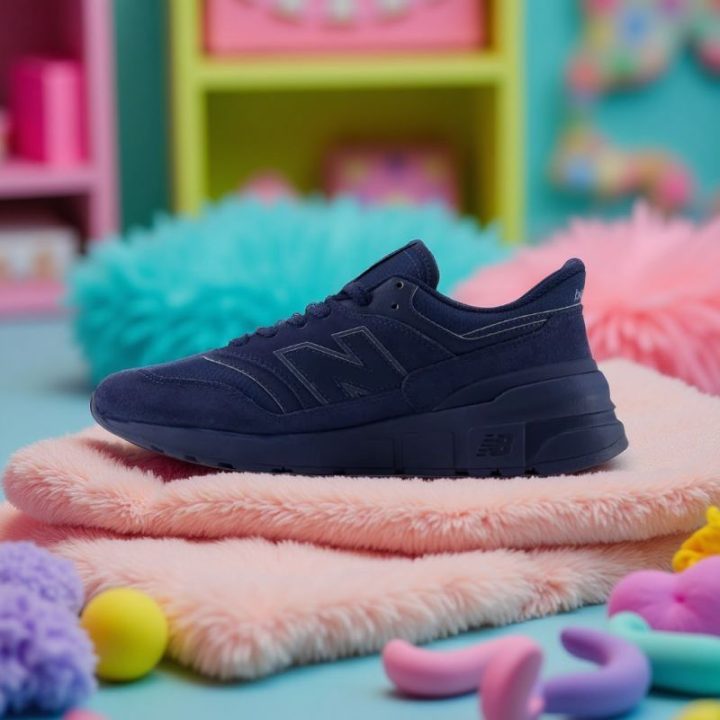 Vyriški zomšiniai sportbačiai New Balance 997, tamsiai mėlyni