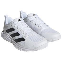 Vyriški žemo profilio tinklinio bateliai adidas Court Team 2.0, balti