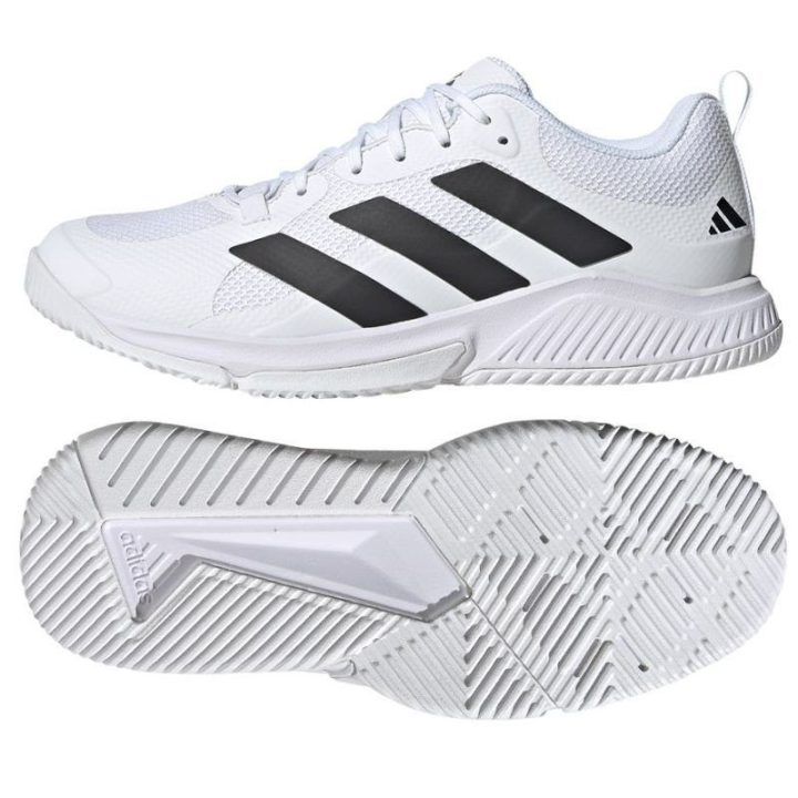 Vyriški žemo profilio tinklinio bateliai adidas Court Team 2.0, balti