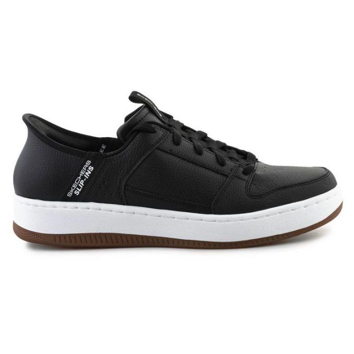 Vyriški sportbačiai Skechers Slip-ins, juodi ir natūralios spalvos