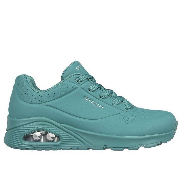 Moteriški sportiniai bateliai Skechers Uno-Stand on Air, žalsvai mėlyni