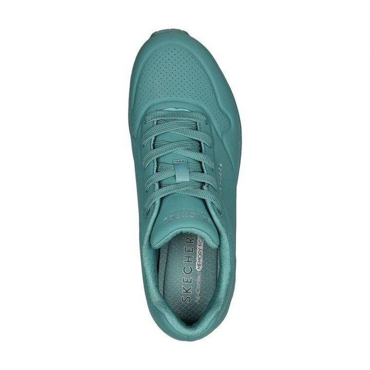 Moteriški sportiniai bateliai Skechers Uno-Stand on Air, žalsvai mėlyni
