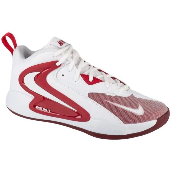 Uniseks tinklinio bateliai Nike Hyperset 2, balti ir raudoni