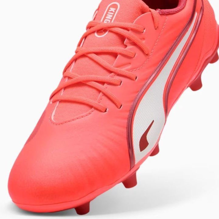 Vaikiški futbolo bateliai Puma King Match FG/AG, raudoni