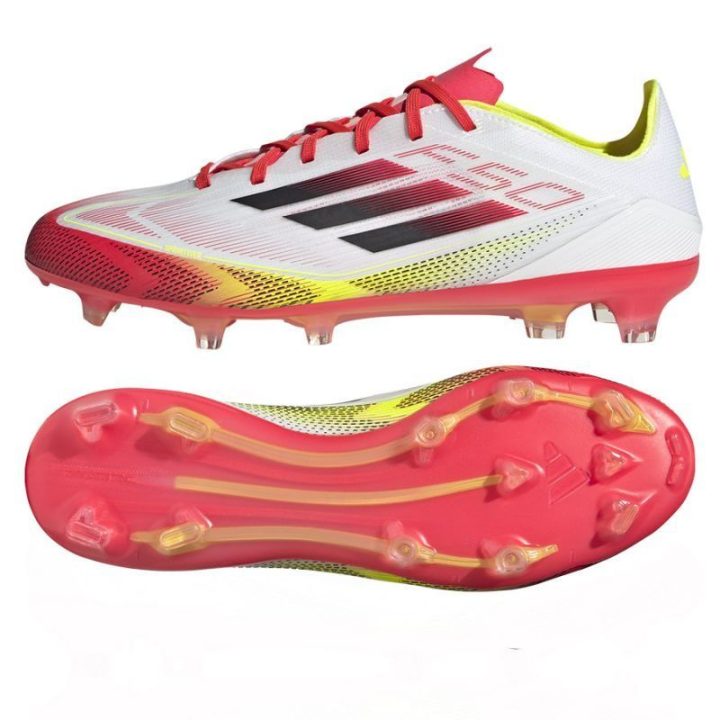 Vyriški futbolo bateliai adidas F50 Pro FG, balti