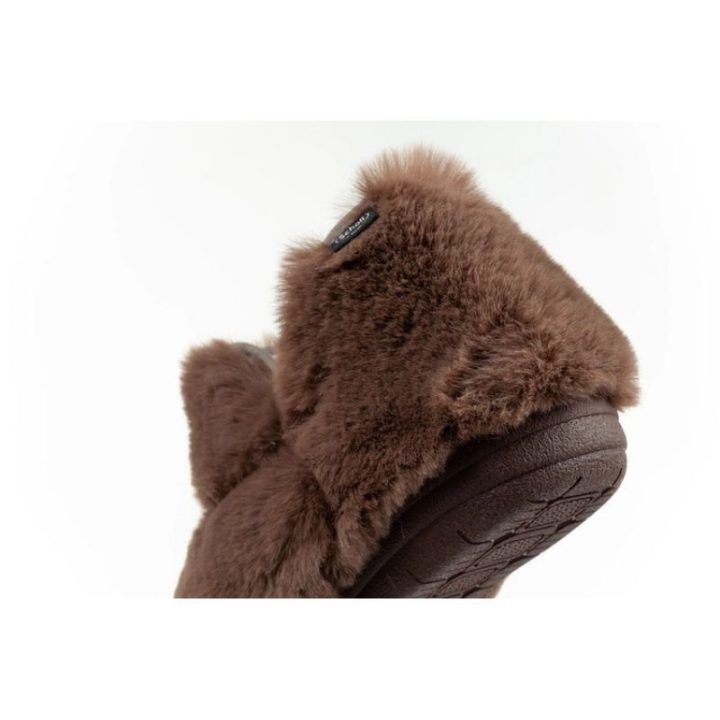 Moteriškos pašiltintos šlepetės Scholl Molly Bootie, rudos