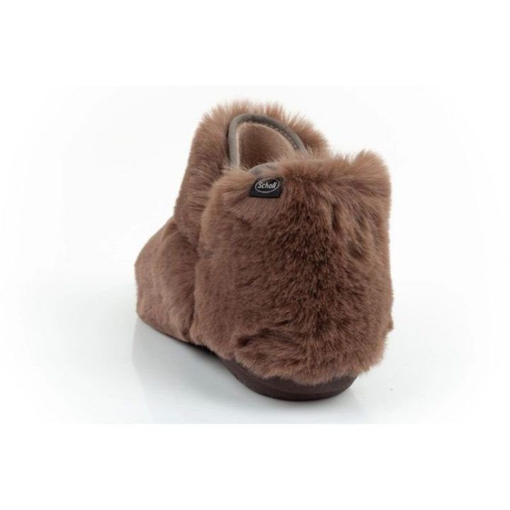 Moteriškos pašiltintos šlepetės Scholl Molly Bootie, rudos