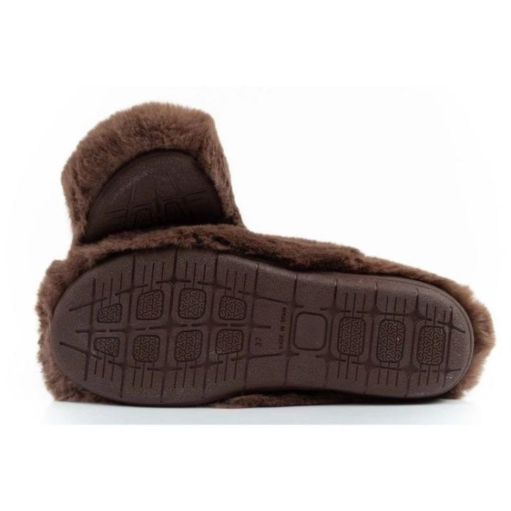 Moteriškos pašiltintos šlepetės Scholl Molly Bootie, rudos