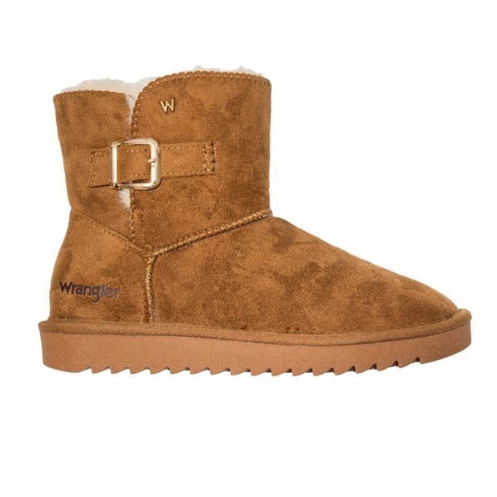 Moteriški pašiltinti sniego batai Wrangler Elsa Platform MID, juodi
