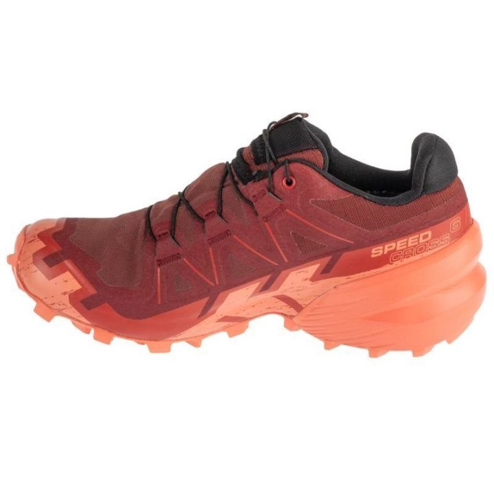 Moteriški bėgimo bekele bateliai Salomon Speedcross 6 GTX, raudoni