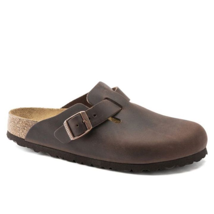 Moteriškos šlepetės su reguliuojama sagtimi Birkenstock Boston