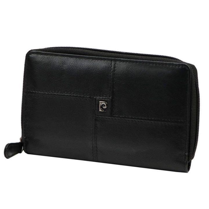 Moteriška natūralios odos piniginė Pierre Cardin, 16,5 × 10 × 2,5 cm