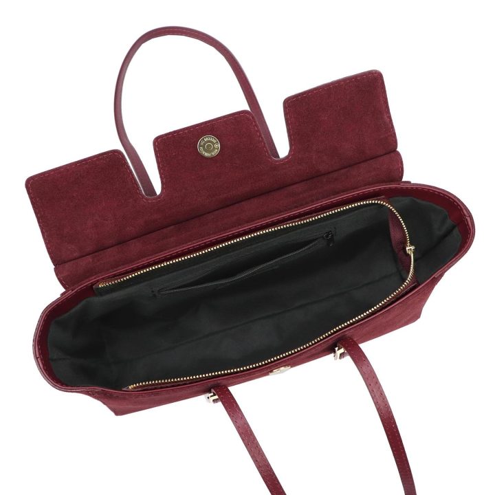 Moteriška natūralios odos rankinė Camilla Premium, 40 × 15 × 10 cm