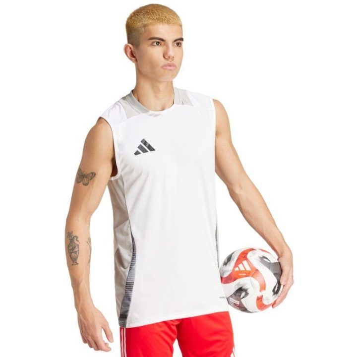 Vyriški berankoviai marškinėliai adidas Tiro 24 Competition, balti
