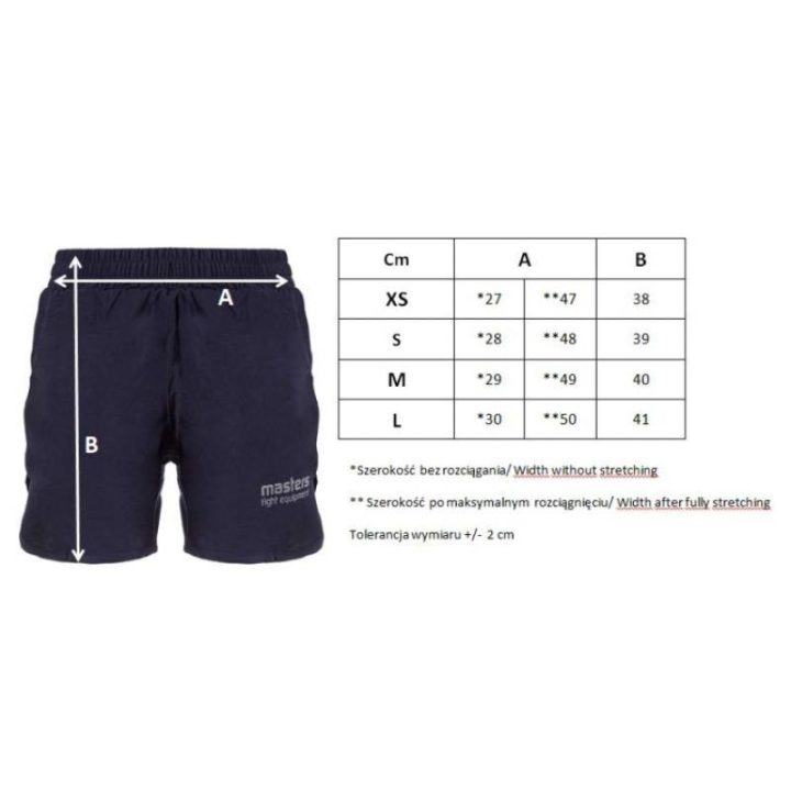 Moteriški šortai MASTERS SKW-Compression, tamsiai mėlyni