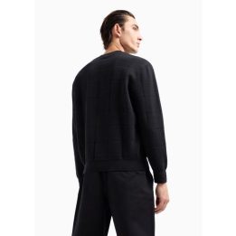 Vyriškas megztinis su žakardiniu languotu raštu Armani Exchange