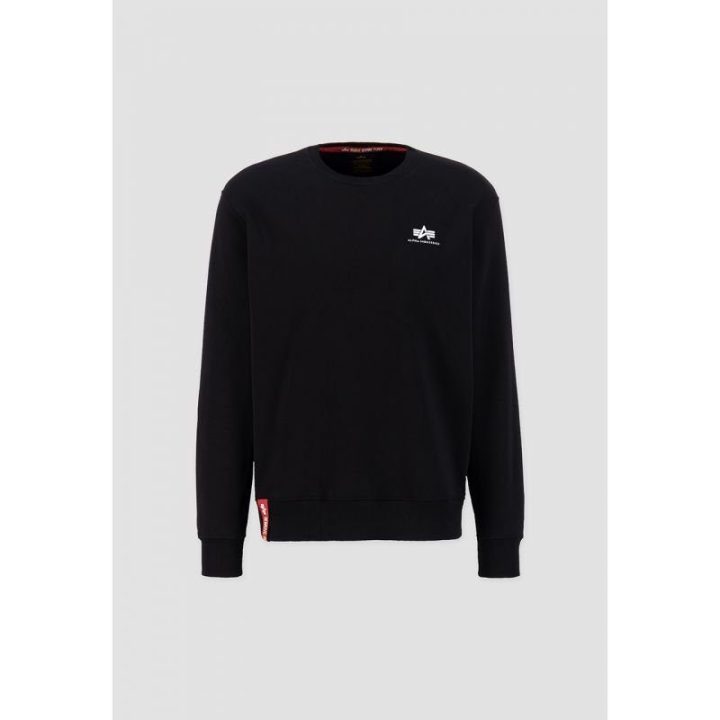 Vyriškas medvilninis džemperis su mažu logotipu Alpha Industries Basic
