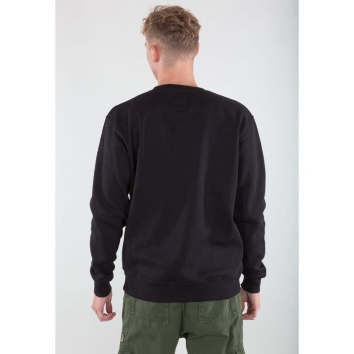 Vyriškas medvilninis džemperis su mažu logotipu Alpha Industries Basic