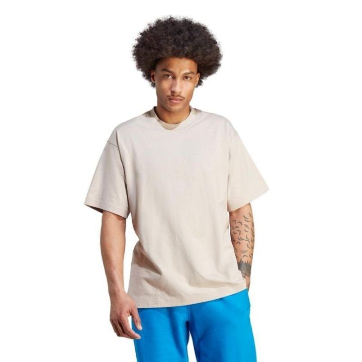 Vyriški laisvo kirpimo marškinėliai adidas Adicolor Contempo, smėlio