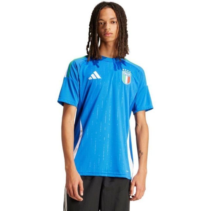 Vyriški marškinėliai adidas Italy 24 Home, mėlyni