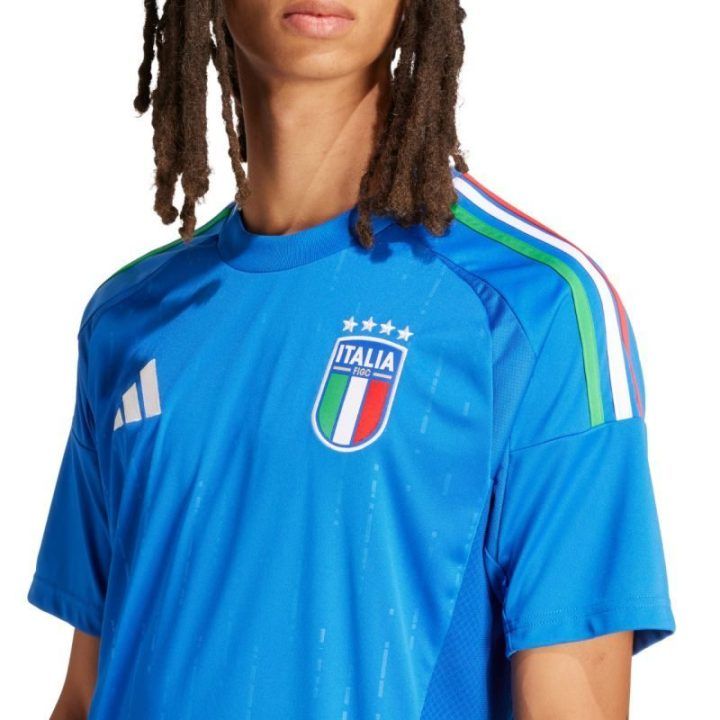 Vyriški marškinėliai adidas Italy 24 Home, mėlyni