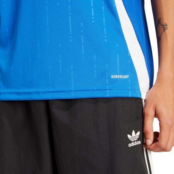 Vyriški marškinėliai adidas Italy 24 Home, mėlyni